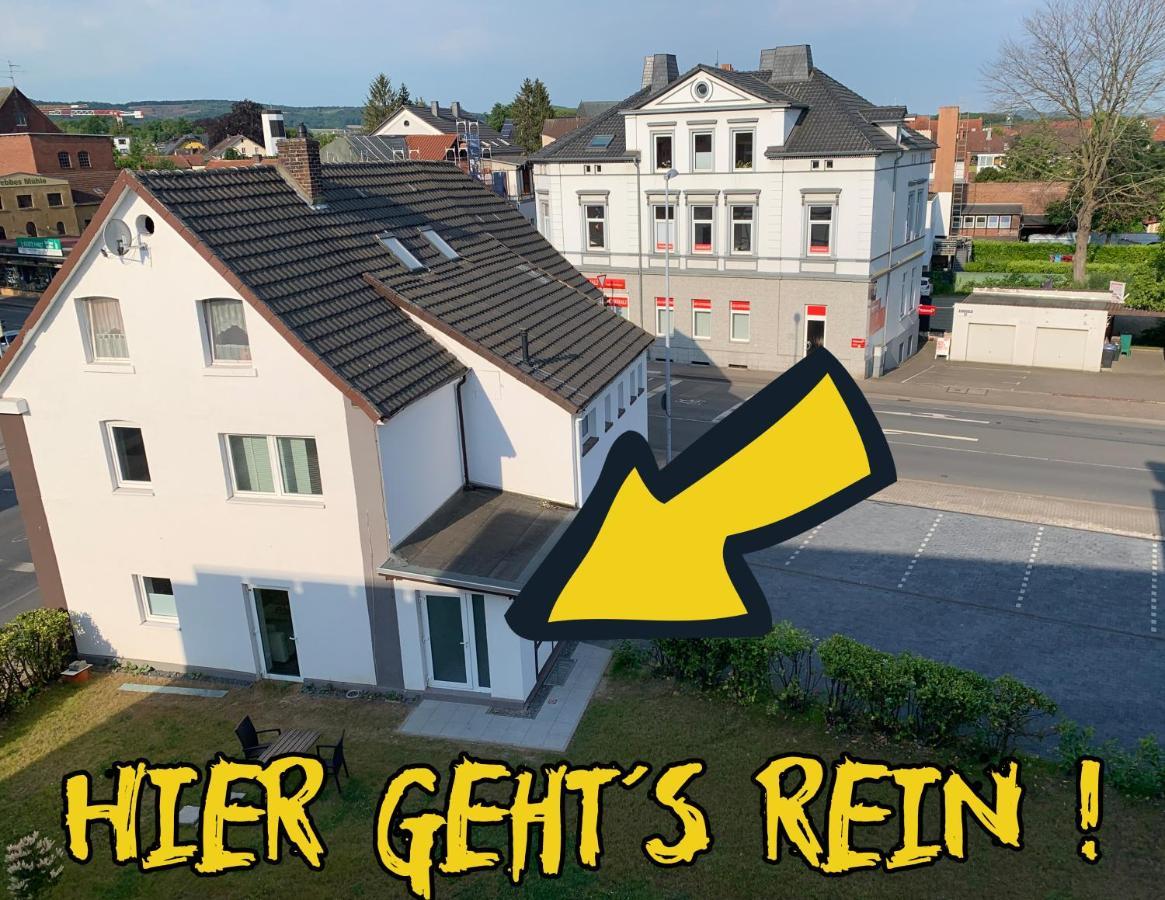 W1 - Kontaktloser 24H Check In, W-Lan, Netflix, Parkplatz, Kueche, Boxspring-Bett Bückeburg Exteriér fotografie