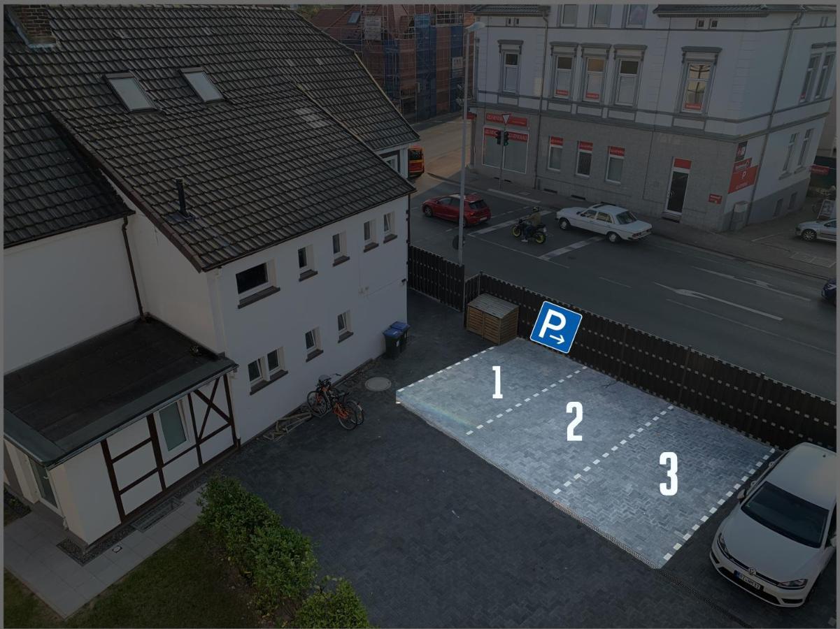 W1 - Kontaktloser 24H Check In, W-Lan, Netflix, Parkplatz, Kueche, Boxspring-Bett Bückeburg Exteriér fotografie